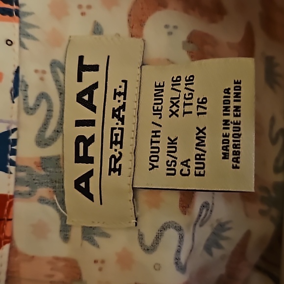 NWT Ariat L/S Girls Size XXL/16 - Picture 4 of 6